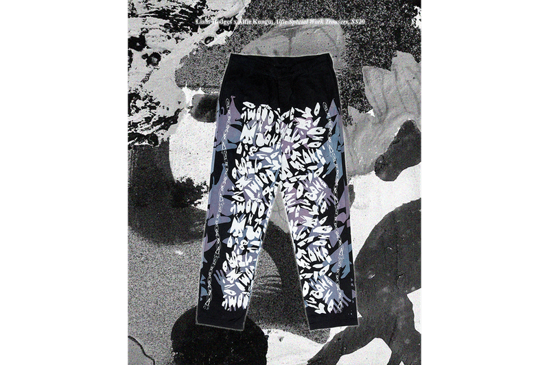 Alfie Kungu x Liam Hodges Spring/Summer 2020 Collection Looks Lookbook Release Information Free A3 Print Artist London Based Designer Hand Made Printed Garments 