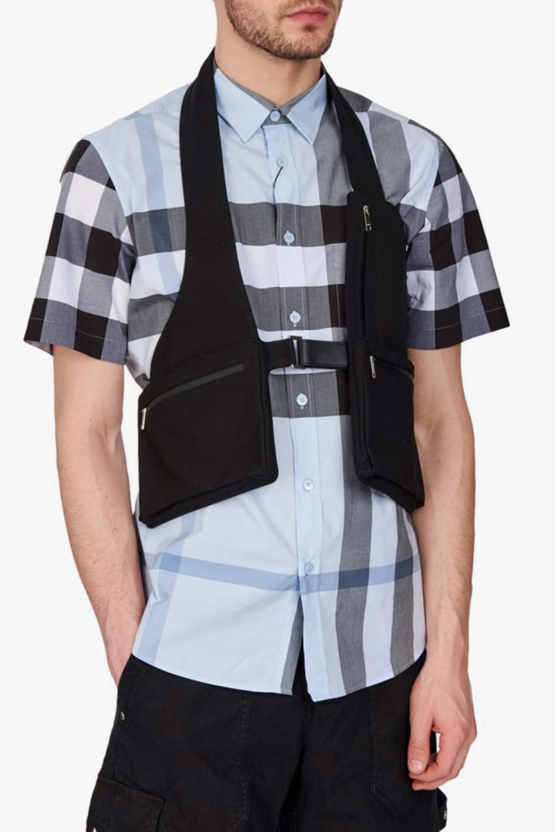 ambush utility jacket harness vest black colorway spring summer 2020 flap pocket details zipper pockets buckle closure