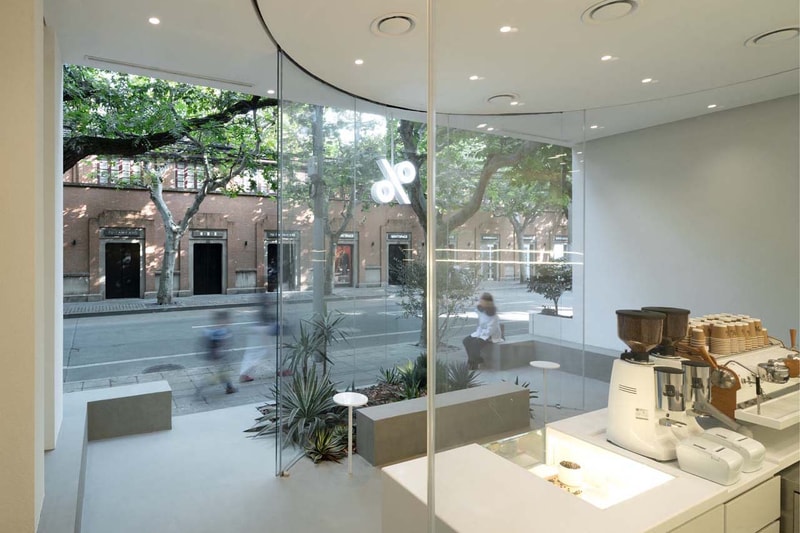 coffee shanghai china modern % arabica percent blue architecture studio 