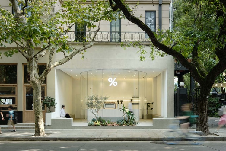 This New Shanghai Coffee Shop Features a Round Glass Facade
