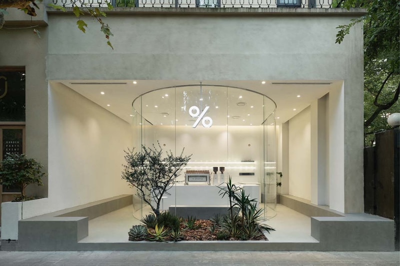 coffee shanghai china modern % arabica percent blue architecture studio 