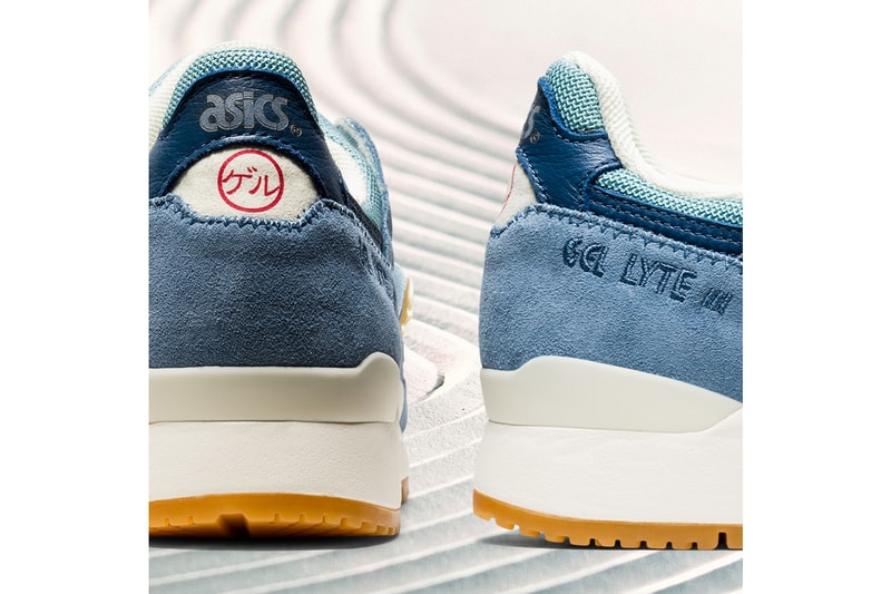 ssics GEL LYTE iii 3 series craftsmanship pack Smoke Blue Grand Shark ivory wood crepe japanese monozukuri