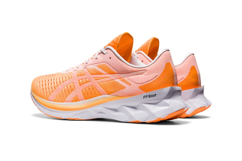 asics novablast orange pop white 011a778-800 release date info photos price running shoes