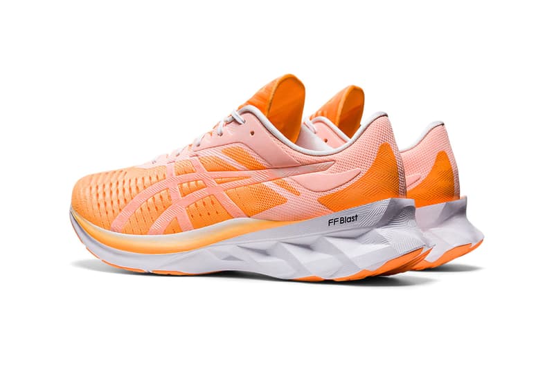 asics novablast orange pop white 011a778-800 release date info photos price running shoes