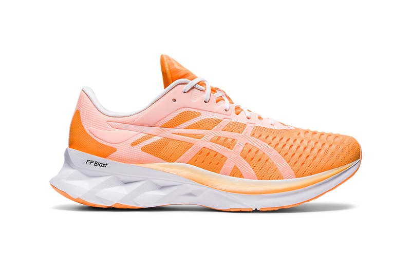 asics novablast orange pop white 011a778-800 release date info photos price running shoes