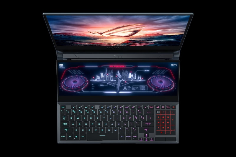 asus taiwan rog republic of gamers zephyrus duo 15 dual monitor screen touchscreen gaming laptop