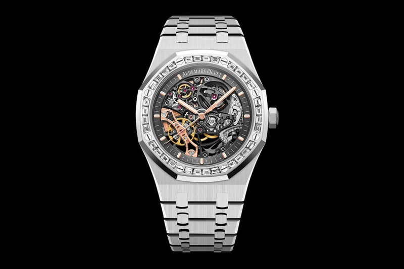 Audemars Piguet Baguette Royal Oak Double Balance Wheel Openworked 15412BC.ZZ.1220BC.01 Openworked AP watches Swiss le Brassus diamonds gold watch 