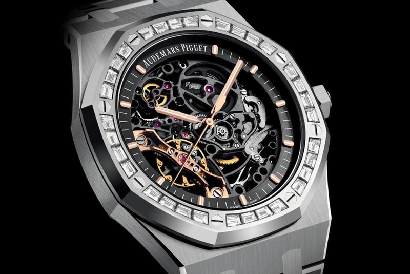 Audemars Piguet Baguette Royal Oak Double Balance Wheel Openworked 15412BC.ZZ.1220BC.01 Openworked AP watches Swiss le Brassus diamonds gold watch 