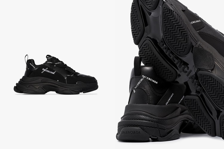 Balenciaga Bolsters Logomania Over Black Triple S