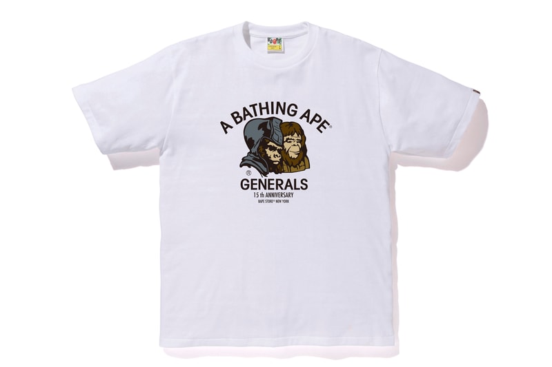 Bape NYC 15th ANNIVERSARY COLLECTION new york city flagship store shop fifteenth a bathing ape generals statue of liberty graphics artwork print logo april 18 2020
