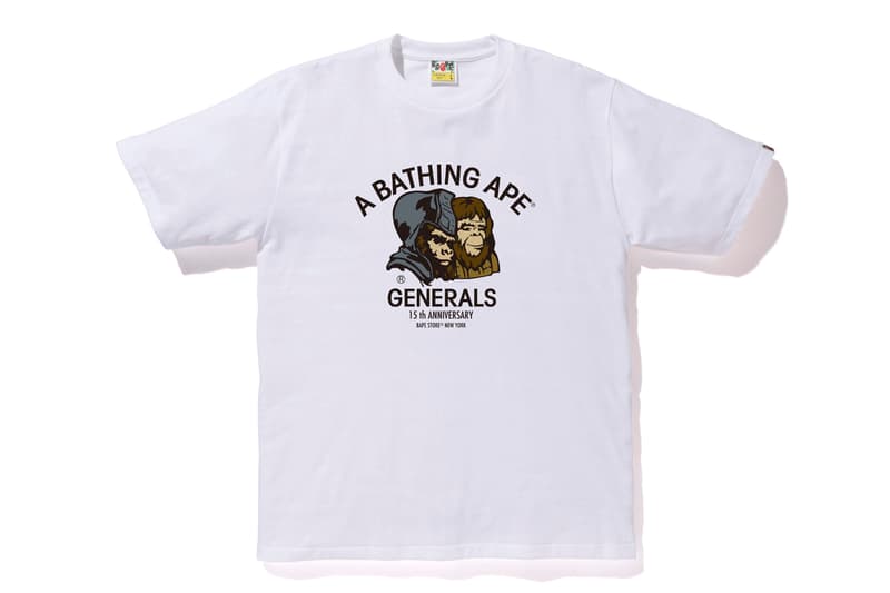 Bape NYC 15th ANNIVERSARY COLLECTION new york city flagship store shop fifteenth a bathing ape generals statue of liberty graphics artwork print logo april 18 2020