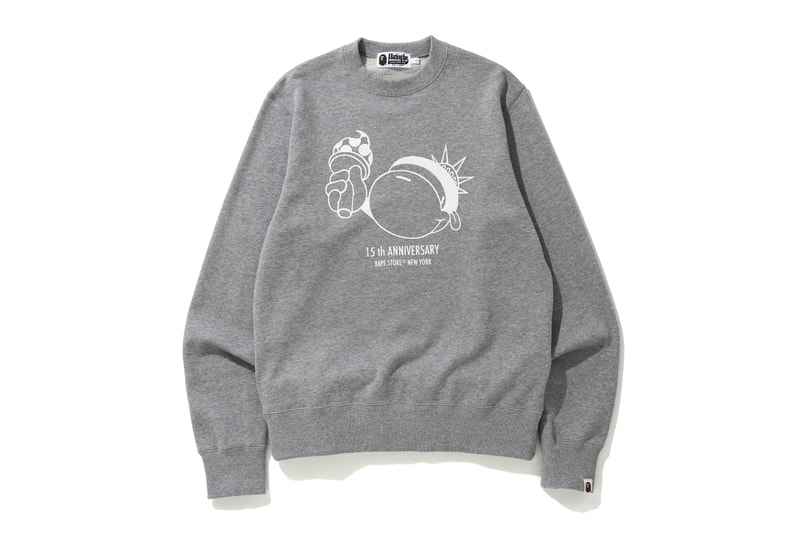 Bape NYC 15th ANNIVERSARY COLLECTION new york city flagship store shop fifteenth a bathing ape generals statue of liberty graphics artwork print logo april 18 2020