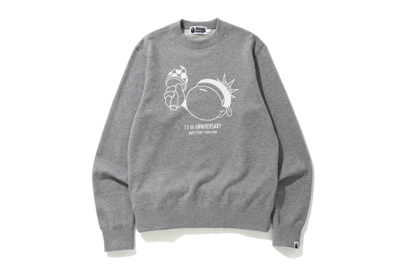 Bape NYC 15th ANNIVERSARY COLLECTION new york city flagship store shop fifteenth a bathing ape generals statue of liberty graphics artwork print logo april 18 2020