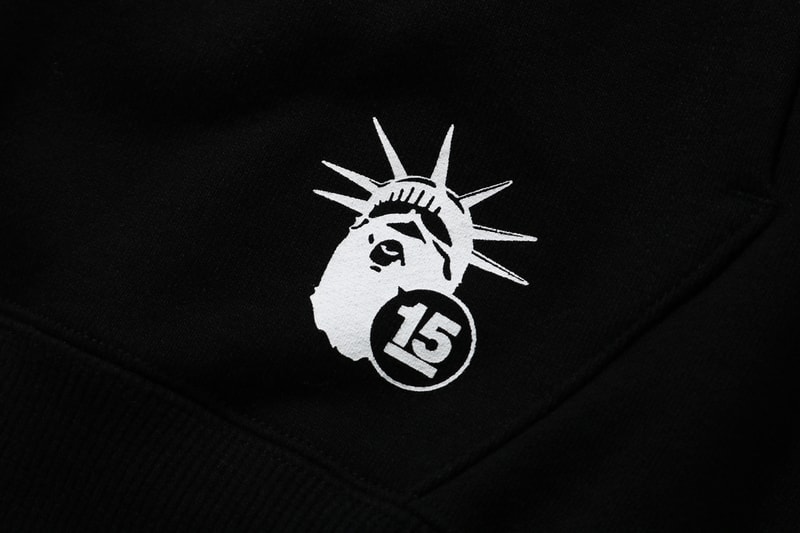 Bape NYC 15th ANNIVERSARY COLLECTION new york city flagship store shop fifteenth a bathing ape generals statue of liberty graphics artwork print logo april 18 2020