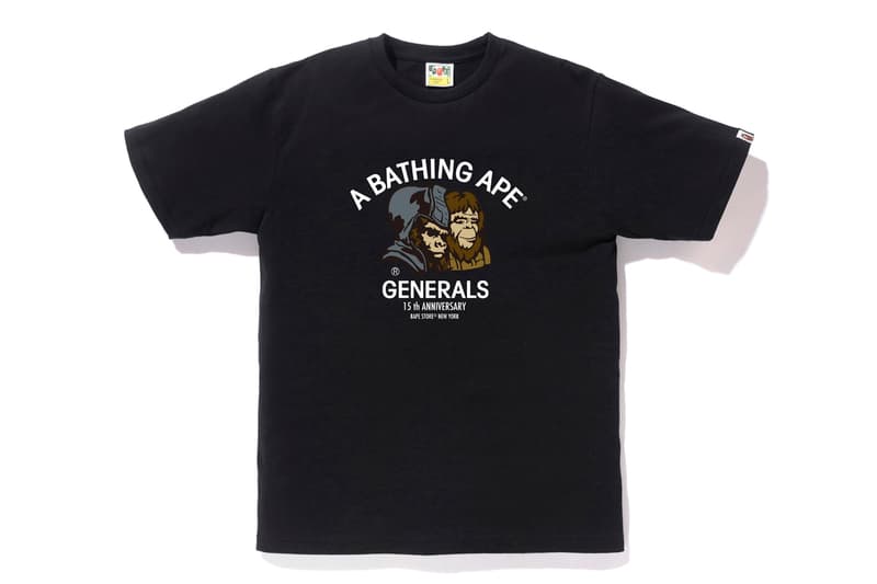 Bape NYC 15th ANNIVERSARY COLLECTION new york city flagship store shop fifteenth a bathing ape generals statue of liberty graphics artwork print logo april 18 2020