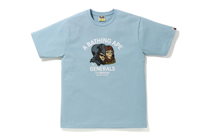 Bape NYC 15th ANNIVERSARY COLLECTION new york city flagship store shop fifteenth a bathing ape generals statue of liberty graphics artwork print logo april 18 2020