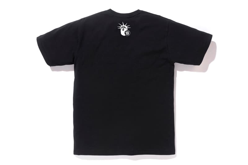 Shaun Crawford x BAPE NY 15th Anniversary T-Shirts Black White Graffiti Tag New York City