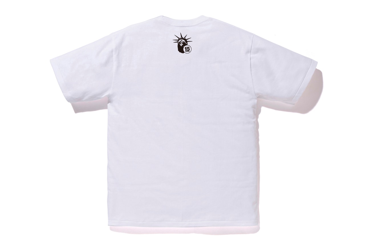 Shaun Crawford x BAPE NY 15th Anniversary T-Shirts Black White Graffiti Tag New York City