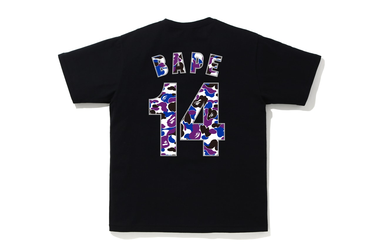 BAPE STORE Hong Kong 14th Anniversary Collection T-shirts Hoodies APE HEAD Camouflage Purple Blue Black Shorts Phone Case Gray Shark