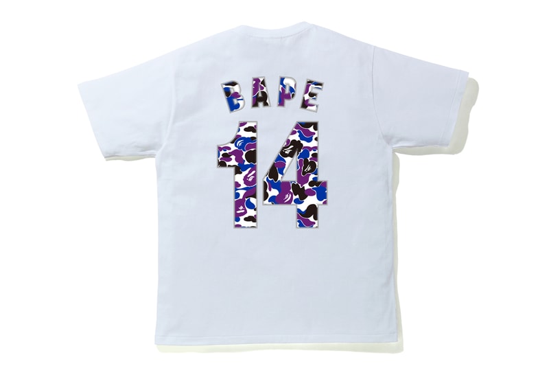 BAPE STORE Hong Kong 14th Anniversary Collection T-shirts Hoodies APE HEAD Camouflage Purple Blue Black Shorts Phone Case Gray Shark