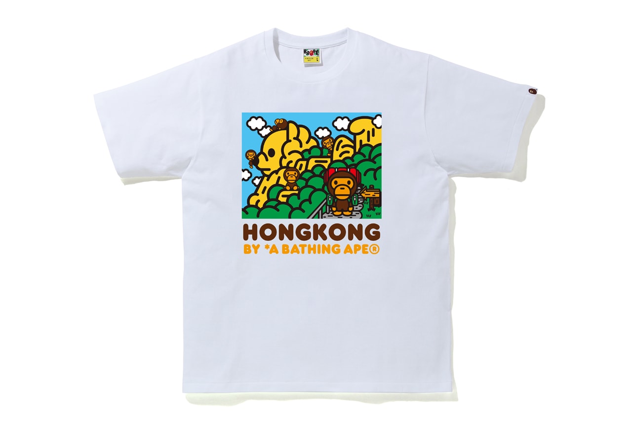 BAPE STORE Hong Kong 14th Anniversary Collection T-shirts Hoodies APE HEAD Camouflage Purple Blue Black Shorts Phone Case Gray Shark