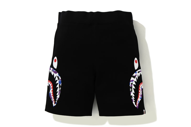 BAPE STORE Hong Kong 14th Anniversary Collection T-shirts Hoodies APE HEAD Camouflage Purple Blue Black Shorts Phone Case Gray Shark
