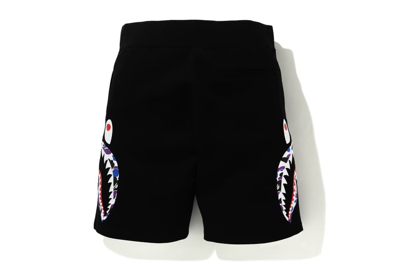 BAPE STORE Hong Kong 14th Anniversary Collection T-shirts Hoodies APE HEAD Camouflage Purple Blue Black Shorts Phone Case Gray Shark
