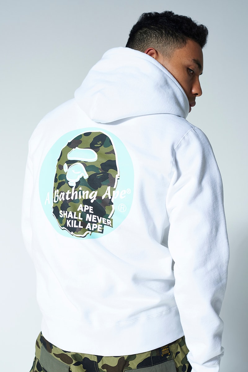 BAPE A Bathing Ape Summer 2020 Street Resort Lookbook Collection Release Information Camouflage Ape Shall Never Kill Ape Streetwear Basketball tiger tracksuit