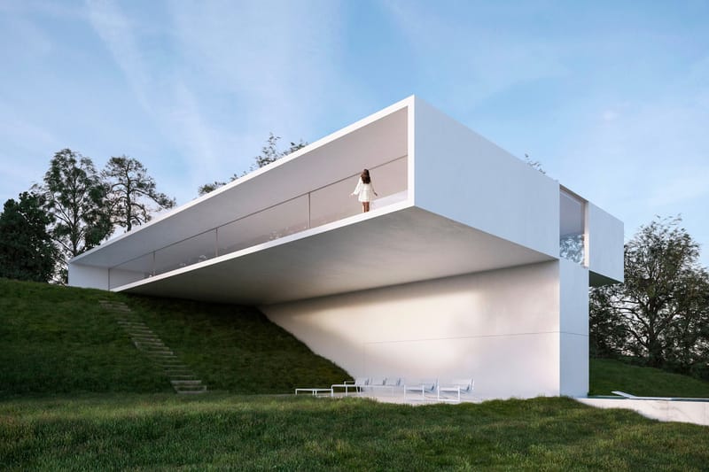 Benahavis House Is an Austere Cantilevered Dwelling