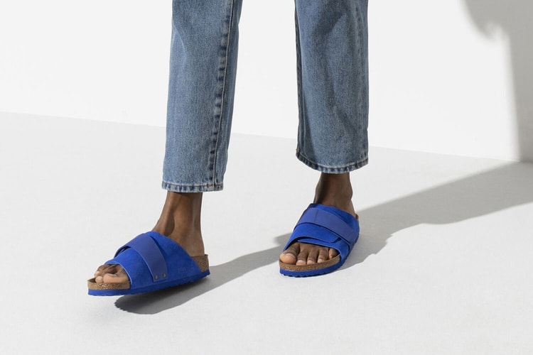 Birkenstock Craft Smooth Suede-Tinged Kyoto Slides