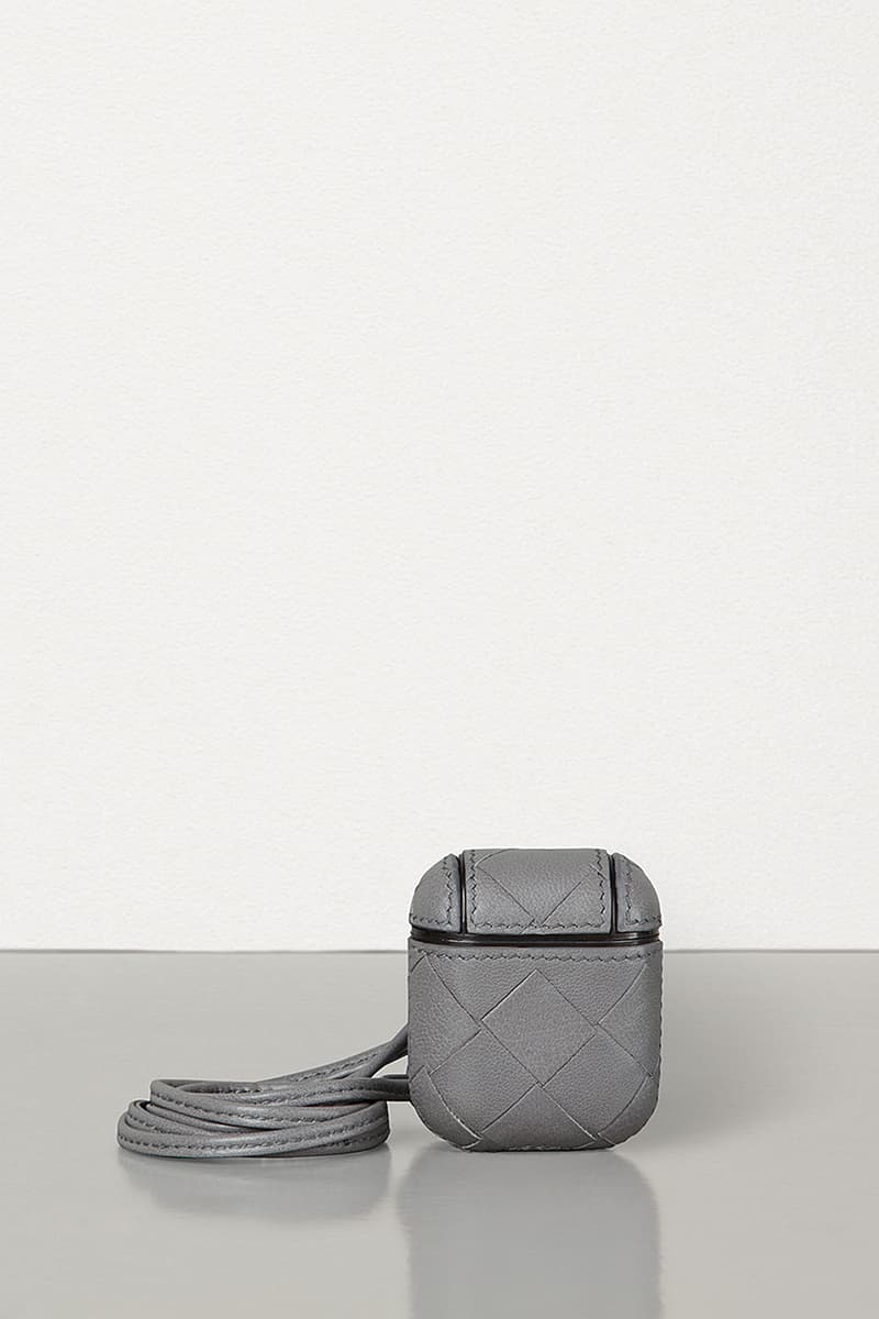 Bottega Veneta Intrecciato Leather AirPods Cases Drop Multi Colors New Shades Apple Tech Accessories Gadgets orange red beige blue gray.