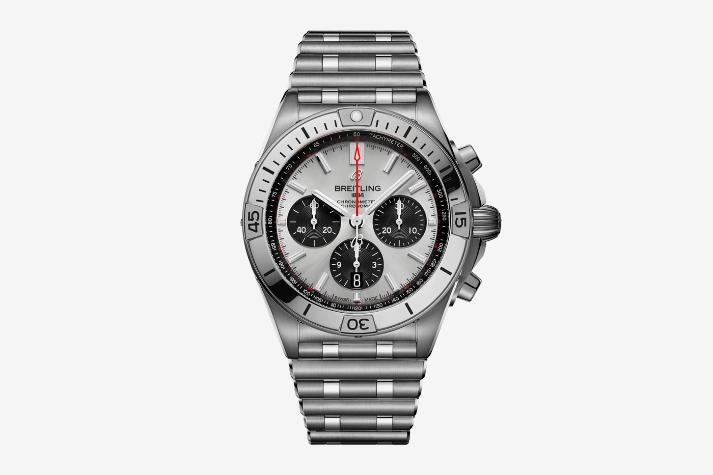 breitling chronomat 2020 watch refresh info sports watch stainless steel Rouleaux bracelet 42mm case signature rider tabs rotating bezel Caliber 01 movement two-tone finishes Bentley edition