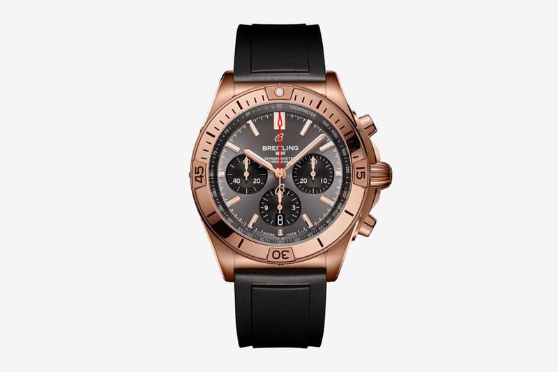 breitling chronomat 2020 watch refresh info sports watch stainless steel Rouleaux bracelet 42mm case signature rider tabs rotating bezel Caliber 01 movement two-tone finishes Bentley edition