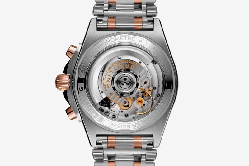 breitling chronomat 2020 watch refresh info sports watch stainless steel Rouleaux bracelet 42mm case signature rider tabs rotating bezel Caliber 01 movement two-tone finishes Bentley edition