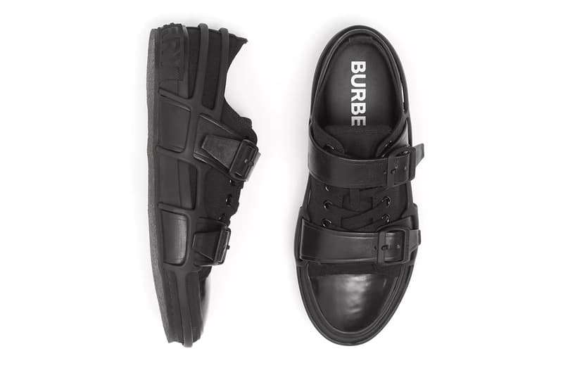 Burberry Gingham Cotton Leather Webb Sneakers two tone black white monochrome menswear streetwear luxury aston webb victorian architect spring summer 2020 collection footwear