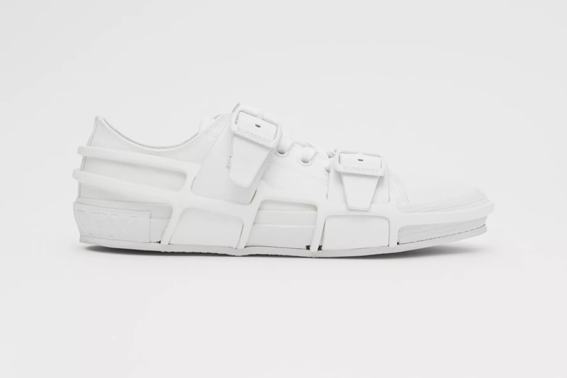 Burberry Gingham Cotton Leather Webb Sneakers two tone black white monochrome menswear streetwear luxury aston webb victorian architect spring summer 2020 collection footwear