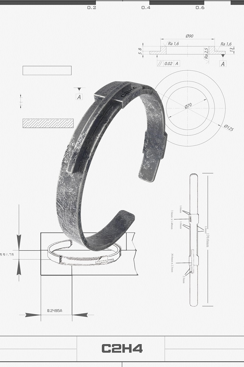 C2H4 Case#R001-X Neonaissance Jewelry Campaign Release Info Buy Price necklace bracelet earring silver SS20