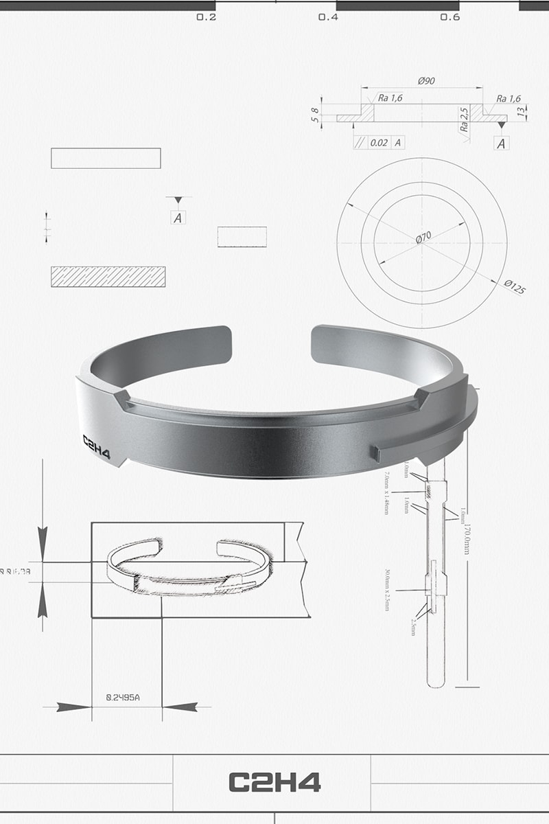 C2H4 Case#R001-X Neonaissance Jewelry Campaign Release Info Buy Price necklace bracelet earring silver SS20