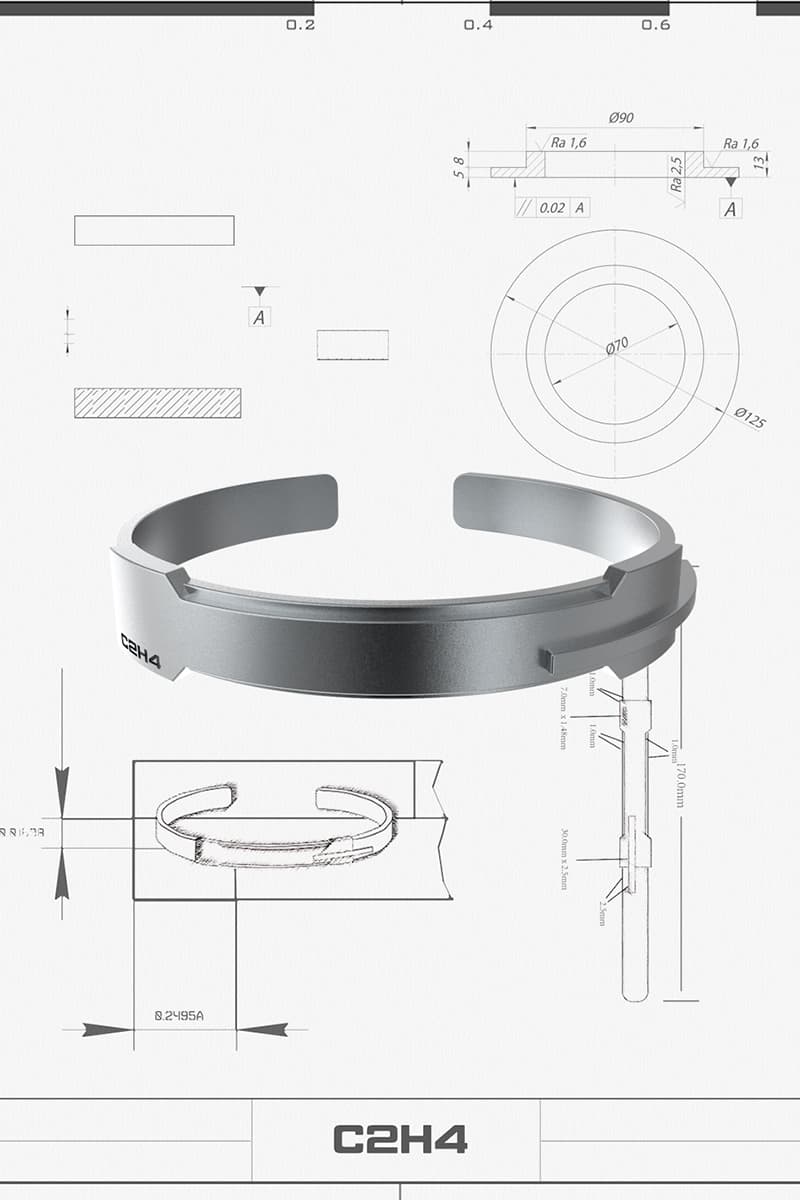 C2H4 Case#R001-X Neonaissance Jewelry Campaign Release Info Buy Price necklace bracelet earring silver SS20