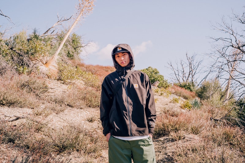 Carhartt WIP Coley Brown Great Indoors technical outerwear jackets editorial first look spring summer 2020 outdoors