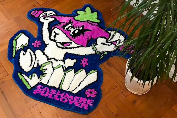 cashmerepullover Drops Illustrated "Casper" Home Rug and Oversized Keychain