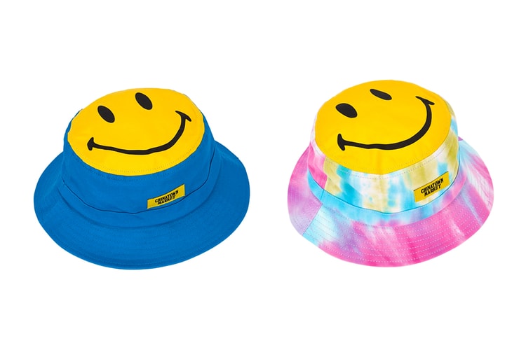 Chinatown Market Magnifies the Smiley Motif on Canvas Bucket Hats