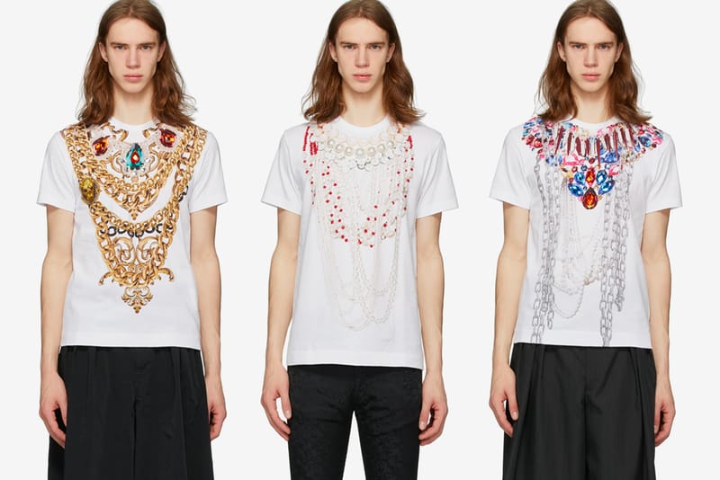 COMME des GARÇONS HOMME PLUS Puts Together a Series of Chain Print T-Shirts