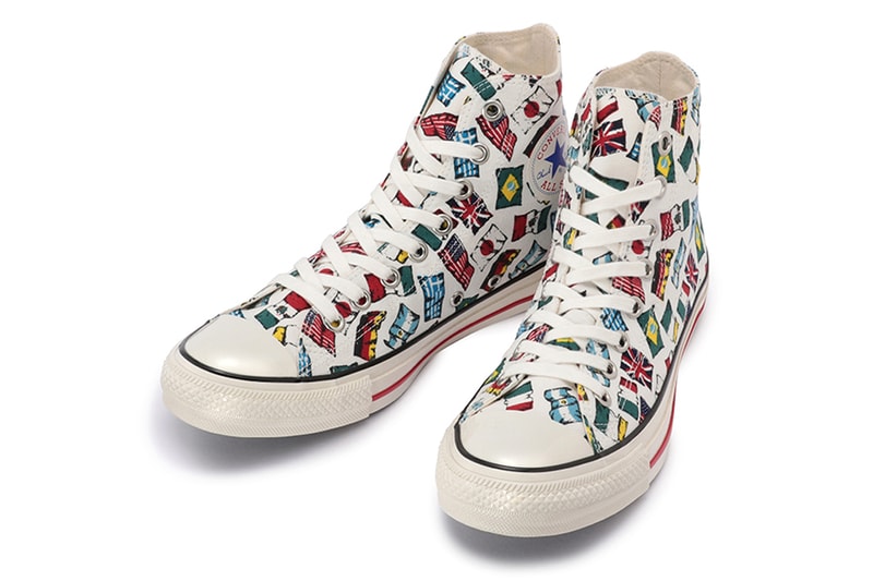 converse japan chuck taylor all nations flag print white red blue Japan Ireland America Argentina United Kingdom Italy Greece Germany Brazil Mexico release date info photos price