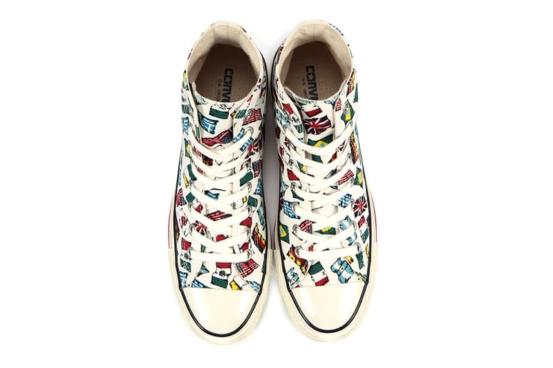 converse japan chuck taylor all nations flag print white red blue Japan Ireland America Argentina United Kingdom Italy Greece Germany Brazil Mexico release date info photos price