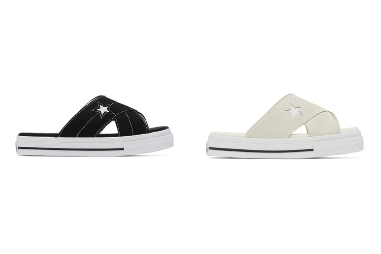 Converse Drops Stay Home-Ready One Star Criss Cross Slides