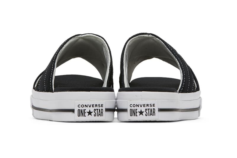 Converse Black One Star Criss Cross Sandals "Egret" "Off-White" 201799M234144 201799M234145 Colorways Slides House Shoes Footwear Release Information Stay Indoors Home Shoes Slippers Sliders CONS 