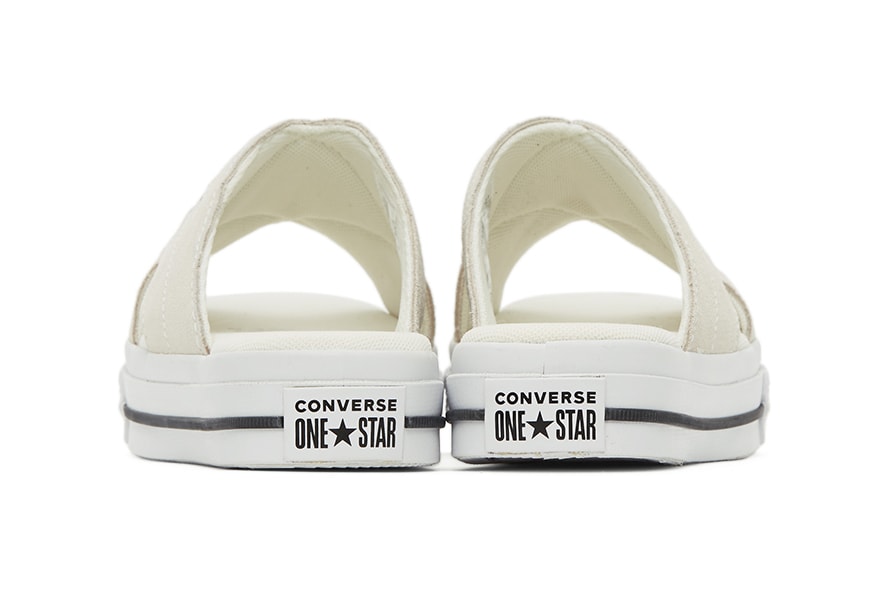 Converse Black One Star Criss Cross Sandals "Egret" "Off-White" 201799M234144 201799M234145 Colorways Slides House Shoes Footwear Release Information Stay Indoors Home Shoes Slippers Sliders CONS 