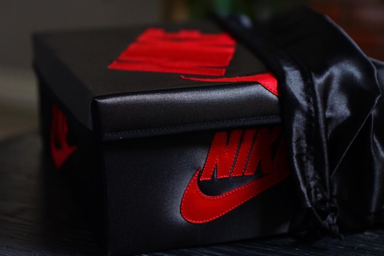Sneaker Customizer Creates Satin-Covered Jordan 1 Sneaker Box