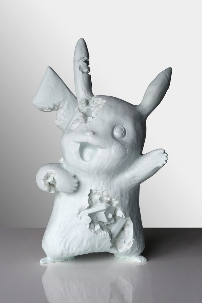 blue crystalized pikachu arsham studio release artworks sculptures